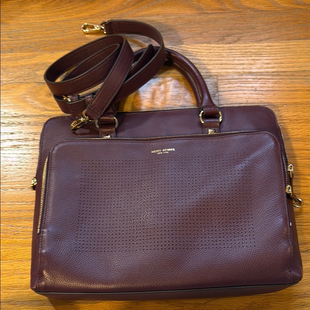 Henri Bendel deep purple bag